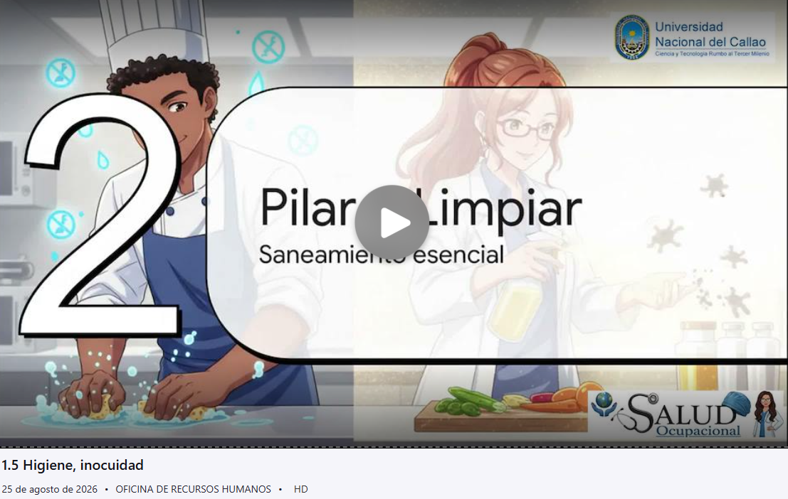 Higiene, inocuidad (actualización)